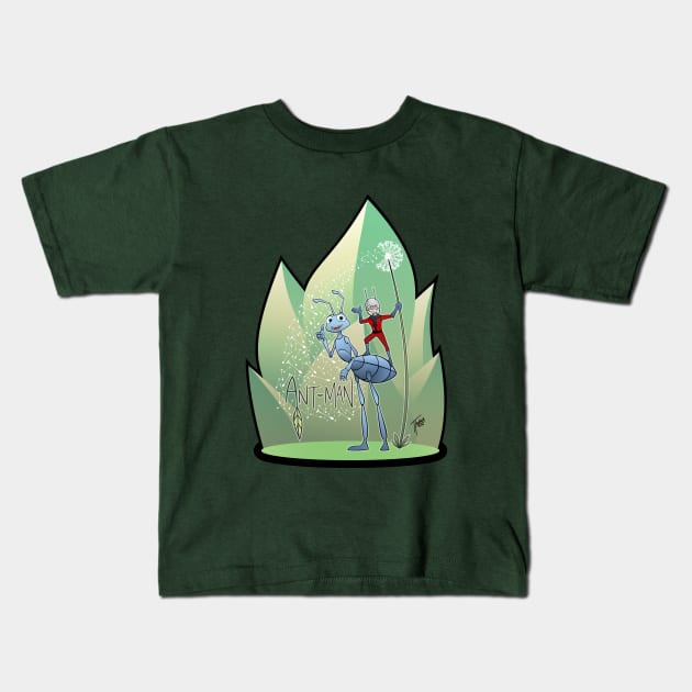 ANT-MAN / A BUG'S LIFE ADVENTURE Kids T-Shirt by Ttavner